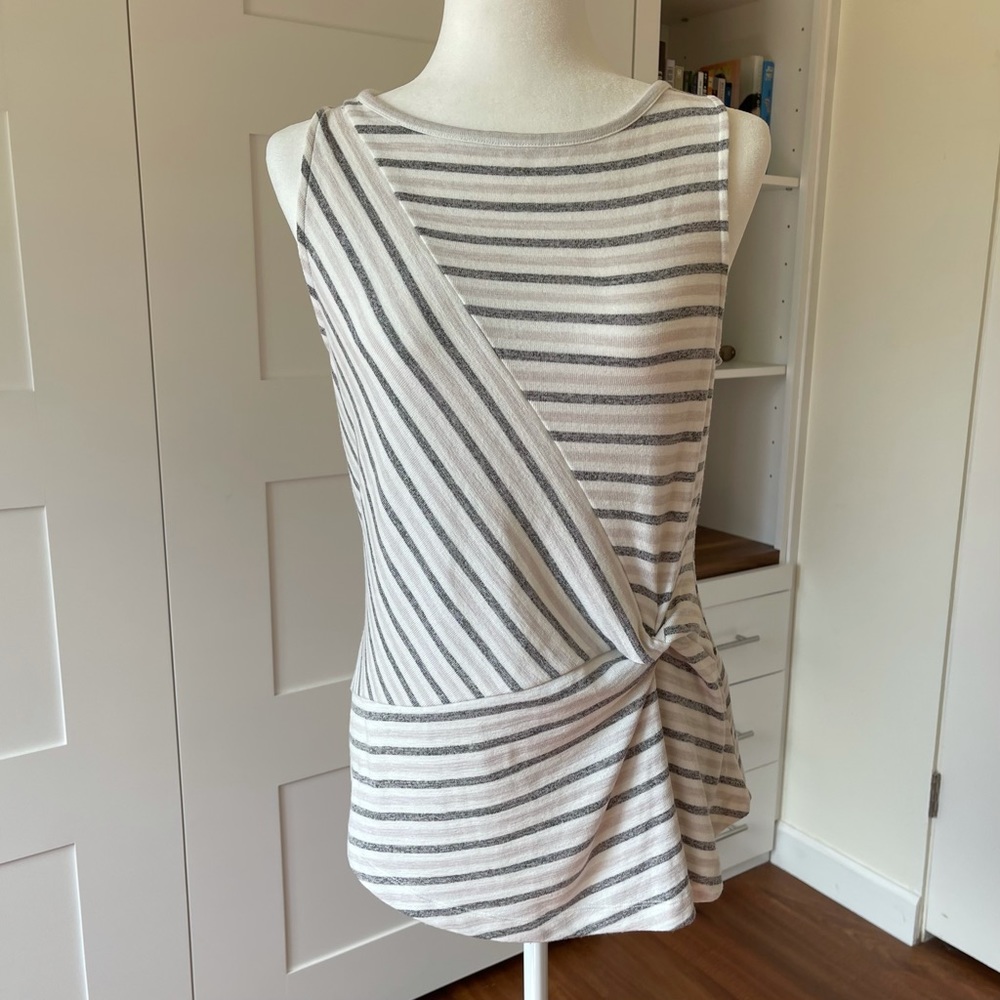 NWOT Banana Republic Knot Front Striped Tank